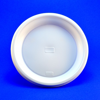 Тарелка дес d=165мм 100шт/уп (2000) белая Фоп z100