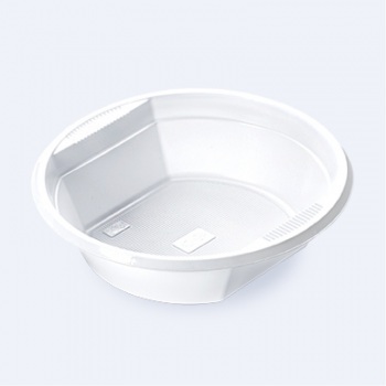 Тарелка "Чебурашка" 500мл 100шт/уп(2000) белая Фоп z100