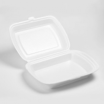 Лоток ЛСП 2 секции 24206-2 Белый ВПС 247*208*63, (Sb) 130шт/уп (ланч-бокс С-2) z149