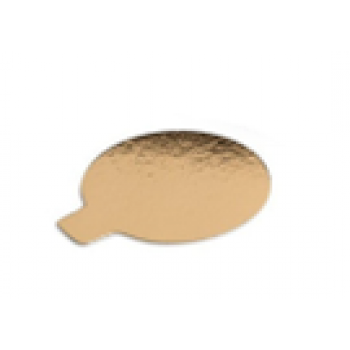 Подложка золото с держателем круг D80 мм толщина  0,8мм (100шт/упак) Джид