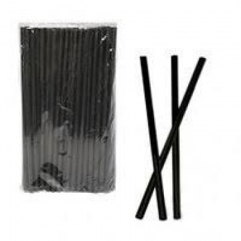 Трубочка d0,8*26см черная 500шт/уп без гофры Ирм z137