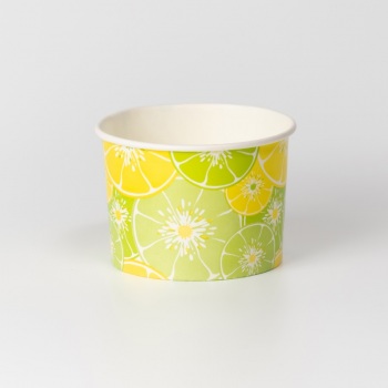Креманка бумажная 250/320  мл.Цитрус зеленый  50/800 z109