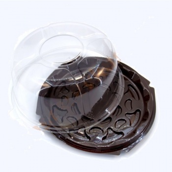 Контейнер одноразовый пластиковый упаковочный УК-238НВ-01, ПЭТ, коричневая, ПЩ-0,57 (БЕЛАРУСЬ)Кашz28