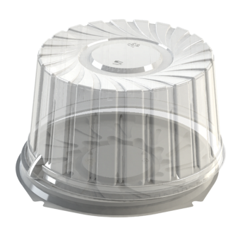 Контейнер одноразовый пластиковый упаковочный УК-296Н, ППП, черная, Крыш (10040332) 50/200 Каш z151