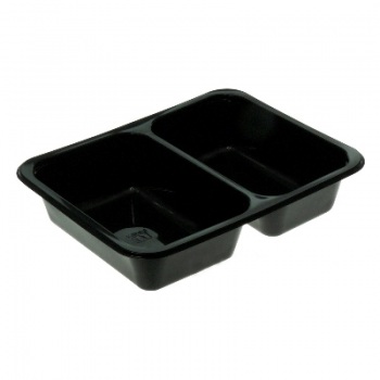 Контейнер одноразовый пластиковый упаковочный УК-502, ППП, черная, ПЩ-0,5 (БЕЛАРУСЬ) (50/50) 180/720
