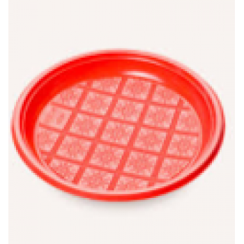Тарелка дес d=205мм 50шт/уп(2000) красная Фоп