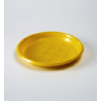 Тарелка дес d=205мм 50шт/уп(2000) желтая Фоп
