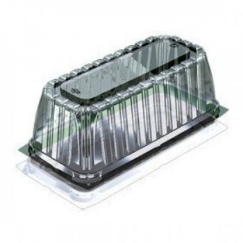 Контейнер одноразовый пластиковый упаковочный УК-225В-01, прозрачная, Дно (10040307) 60/480 Каш z40