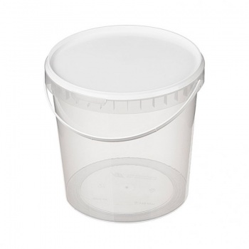 Ведро 2,25 л. с ручкой (прозрачное) 1/120 крыш (181025) (НЗПТ) z136