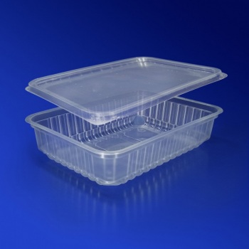 Контейнер пластиковый 500мл PP прозрачный с крышкой 18х13х4,5см  ИРМ 50/500