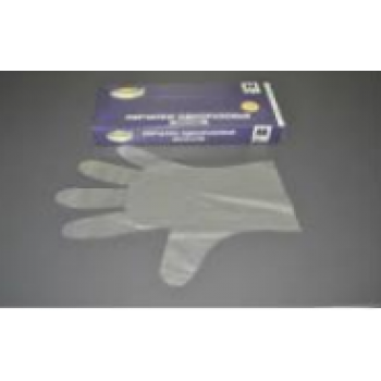 Перчатки однораз эластомер M прозрачные 100шт/уп