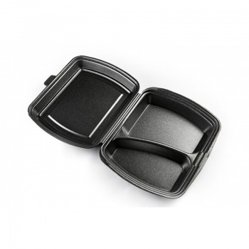 Ланч-бокс 82 LB (тп В) (М) (Черный) 2 секции 200шт/уп