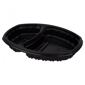 Контейнер Ланч-бокс СпК-257 2 секции черный 30/300 (Кр 01020138) Лео z144