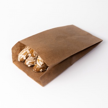 Пакет бумажный 300*140*60 крафт б/п 100/1200 (VD) z96