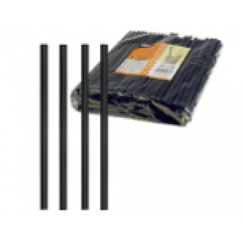 Трубочка d0,8x25см черная 135шт/уп Ps без гофры z137