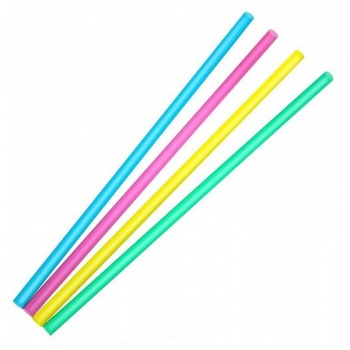 Трубочка d0,8x26см разноцветная 500шт/уп без гофры ИРМ z137