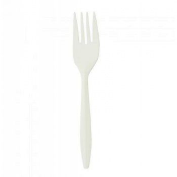 Вилка 150мм, бежевая, кукурузный крахмал (50шт/20упак) SP016 50/1000 z98