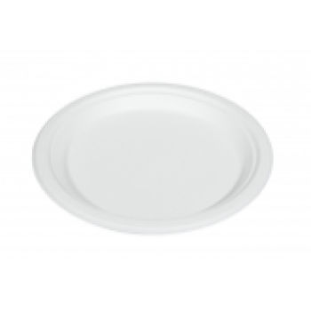 Тарелка  ТС 260мм, белая, сах.тростник (50шт/16уп) 50/800