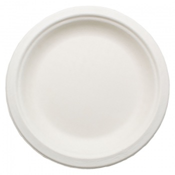 Тарелка с бортиком   d-180мм, белая, сах.тростник (50шт/20уп) ТL180 z80