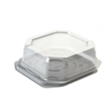 Контейнер одноразовый пластиковый упаковочный УК-266ВБ, прозрачная, дно (10040323) Каш z123