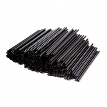 Трубочки для напитков, без гофры, 8х240 мм,черн 300шт/уп z137