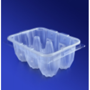 Упак бокс для яиц 6 ячеек с крышкой для крупного яйца СВ z118