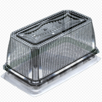 Контейнер однаразовый пластиковый упаковочный246x11 УК-200Н, ППП, коричневая, ПЩ-0,48 50/200 Каш z39