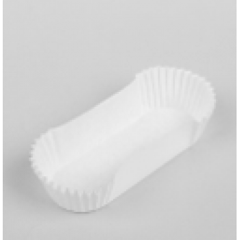 Тарталетка бумажная 10,5*4,0*2,5см овал белая 1000 шт/уп 40гр ИРМ z55