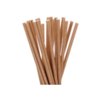 Трубочка d0,6*19,5см бумажная крафт 250шт/уп z137