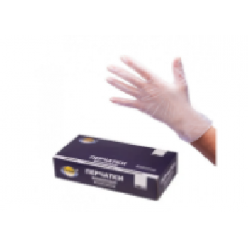 Перчатки виниловые неопудренные "М" ПРОЗРАЧНЫЕ (JL) (100шт/10уп) z60