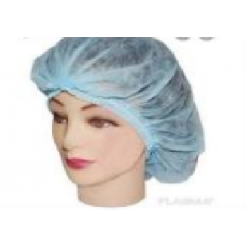 Шапочка Шарлотта, спанбонд, ГОЛУБАЯ, 18 дюйм 100 шт/уп  (Ал) 1/20			