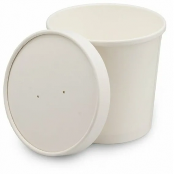 Супница белая/ламиннир 760 мл (EcoSoup) с крышкой 