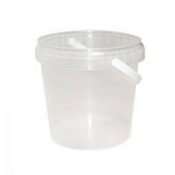Ведро 0,8 л  прозрачный c ручкой 1/100 (Ирм)  z154