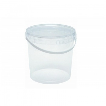 Ведро 1,0 л.(TS-10) прозрачный без крышки, Лим z153