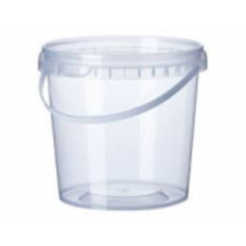 Ведро 1,0л. с ручкой (прозрачное) крыш д.120 (051005) 300шт/кор НЗПТ z153