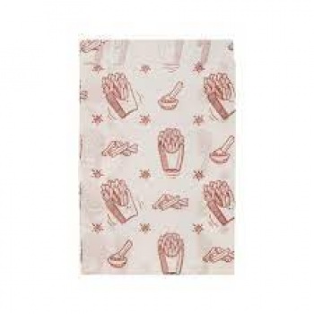 108-012 Пакет бумажный с рис. "Картошка фри" 175*110+50мм, жир-ий, белый, AVIORA, 100/3500 ТП z